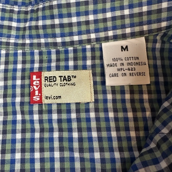 Levi's Red Tab Western Shirt Men's‎ Med Pearl Snaps Long Sleeves - Picture 4 of 10